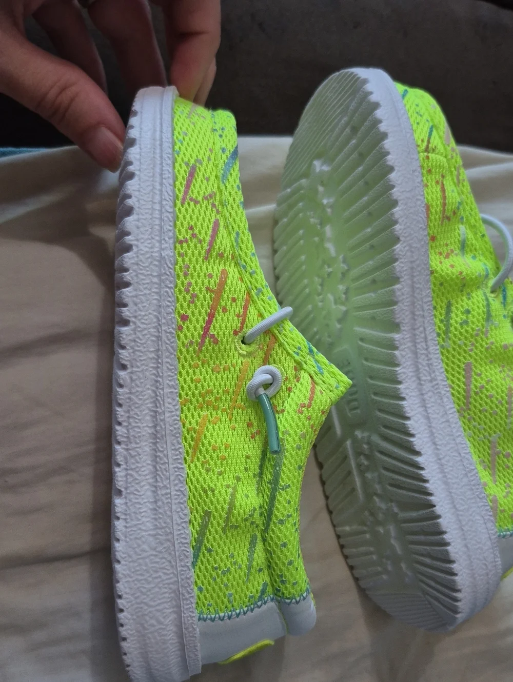 Hey Dude C11 Lime Punch/white Sneakers WALLEY PARTY MESH Highlighter Color